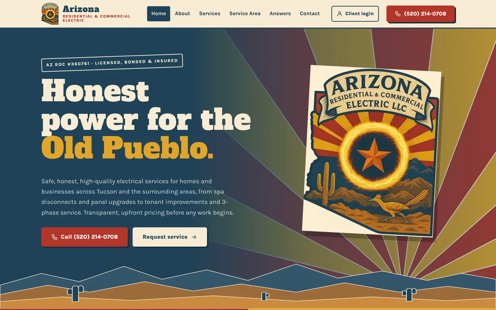 Arizona Residential & Commercial Electric website