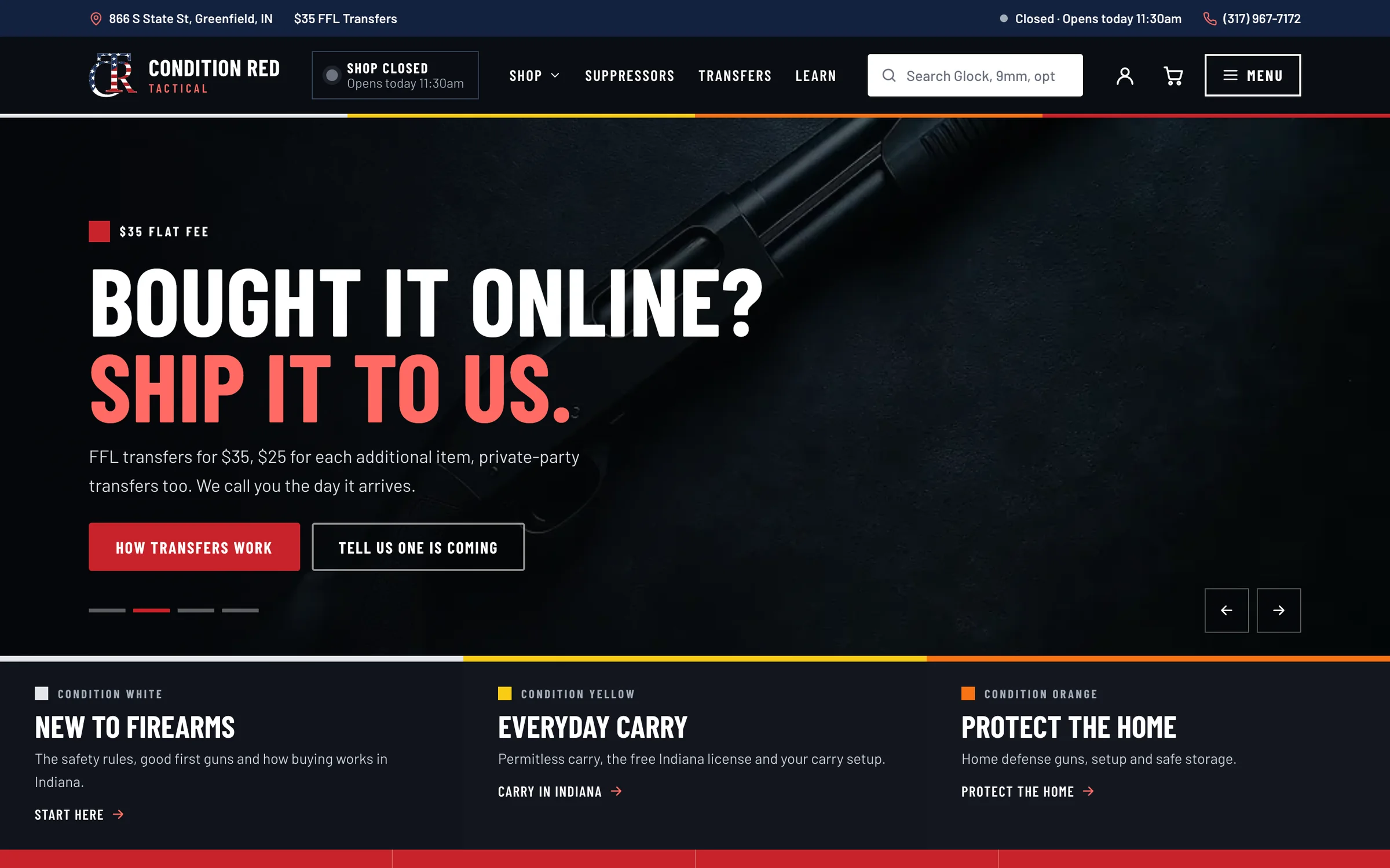 Condition Red Tactical website