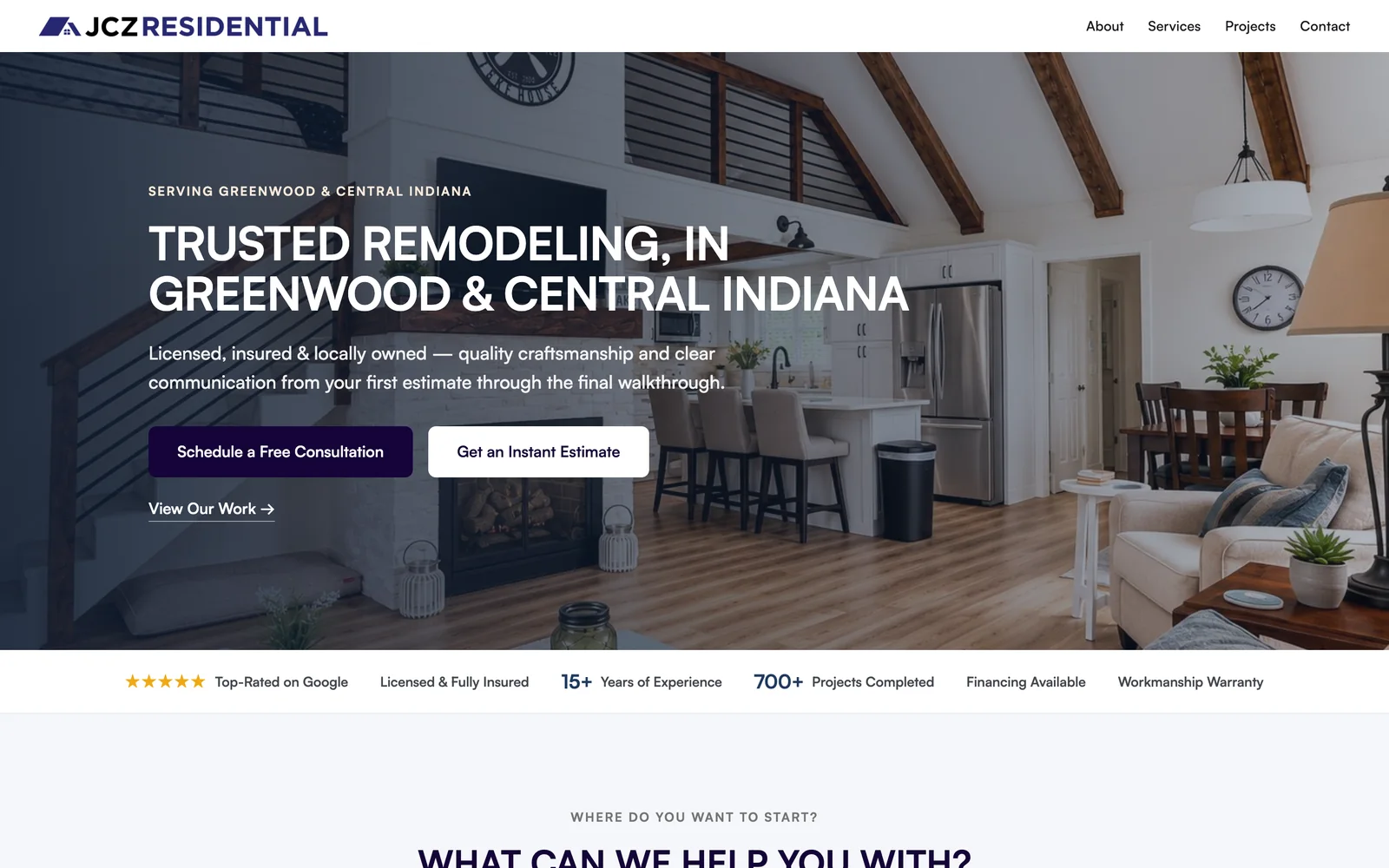 JCZ Residential website